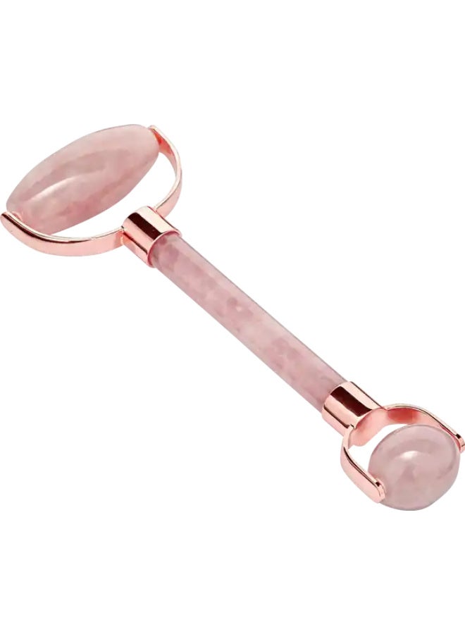 Rossmann Rose Quartz Face Roller (100% Rose Quartz) – Cooling Facial Massage Tool - Image 2